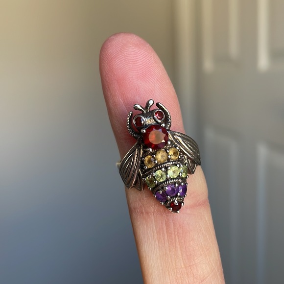 Samuel B STERLING SILVER BEE RING. Size 6 - Picture 6 of 8